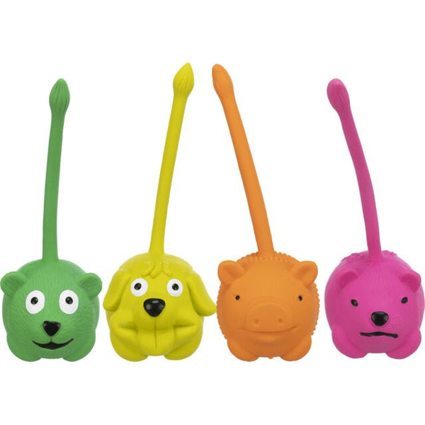 17x Animal Spielball, Latex, ø 6 cm