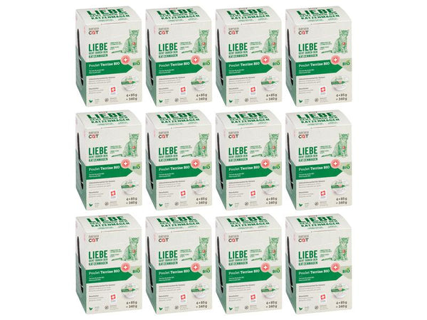 naturaCat cibo umido BIO Terrina di pollo, 4 x 85g