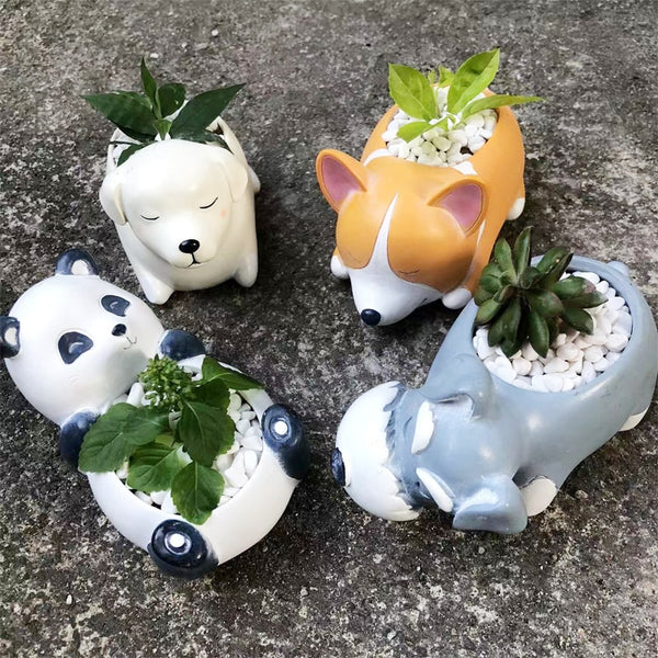Stampo in silicone per vasi di fiori a forma di animale