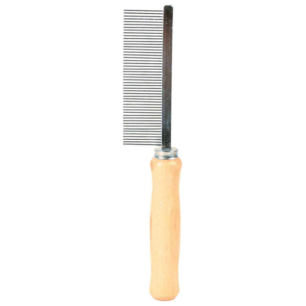 Kamm, fein, Holz/Metallzinken, 17 cm