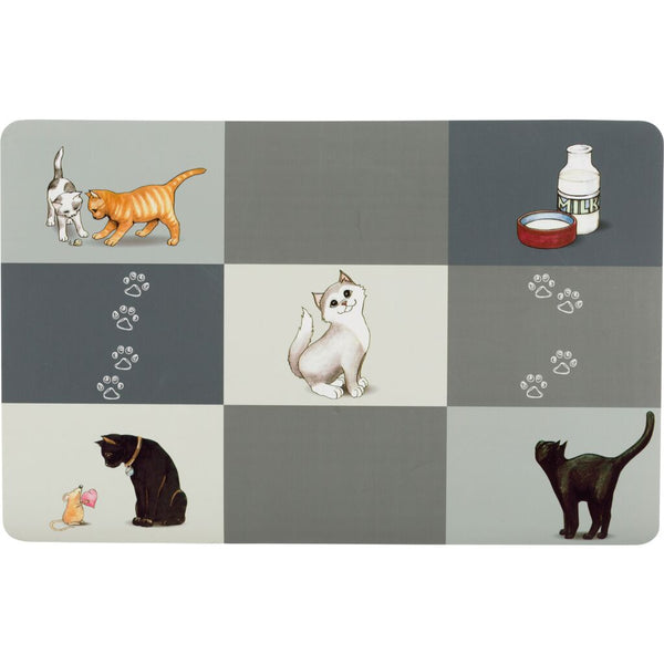 6x Napfunterlage Patchwork Cat