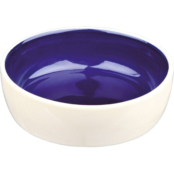 Napf, Keramik, creme/blau