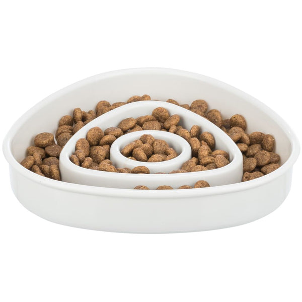 4x Slow Feeding Napf, 0,35l/15×15 cm, grau