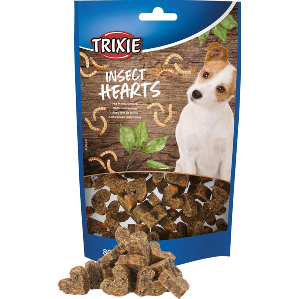 6x Insect Hearts mit Mehlwürmern, 80 g