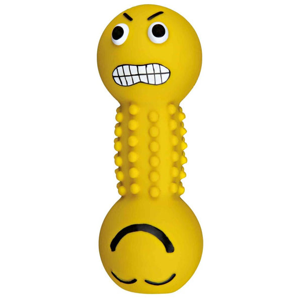 Smiley-Hantel, Latex/Polyestervlies, 19 cm