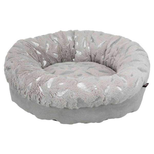 Bett Feder, rund, ø 50 cm, grau/silber