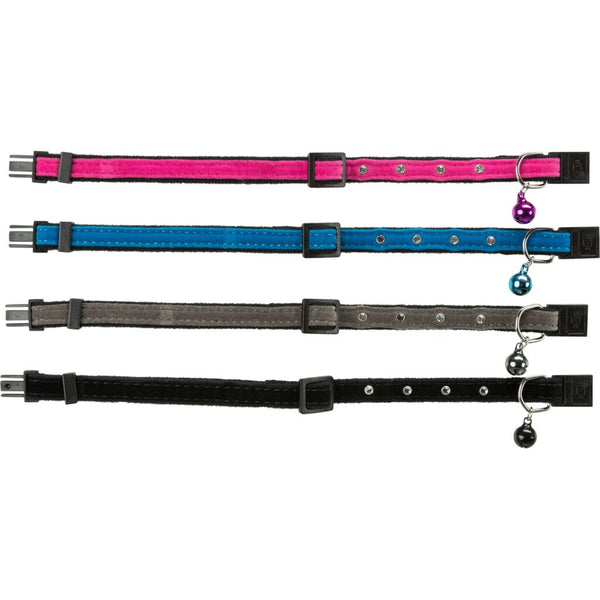 4er Set Trixie Katzenhalsband mit Strassbesatz