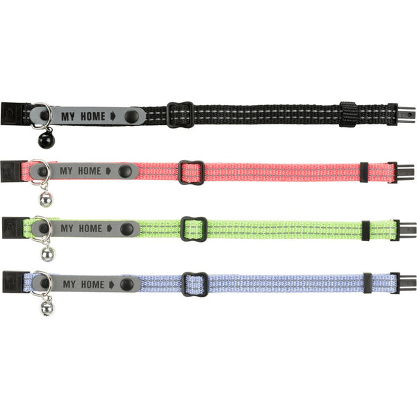 Trixie Katzenhalsband, reflekt., mit Adresslasche My Home