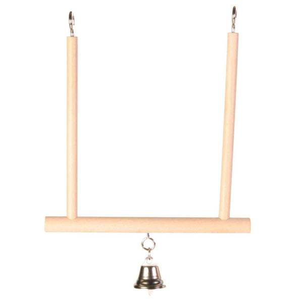 Trapezschaukel mit Glocke, Holz